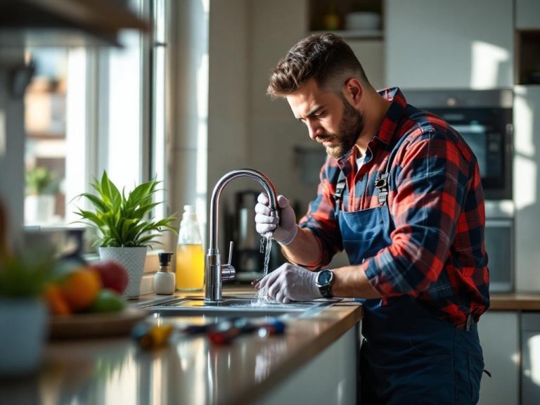 Lavavajillas con baja presión en el centro de Madrid